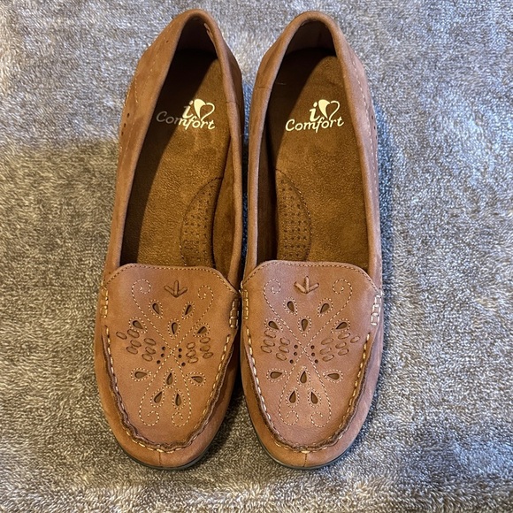 i Comfort Women's Tan Loafers Leather - Picture 1 of 4
